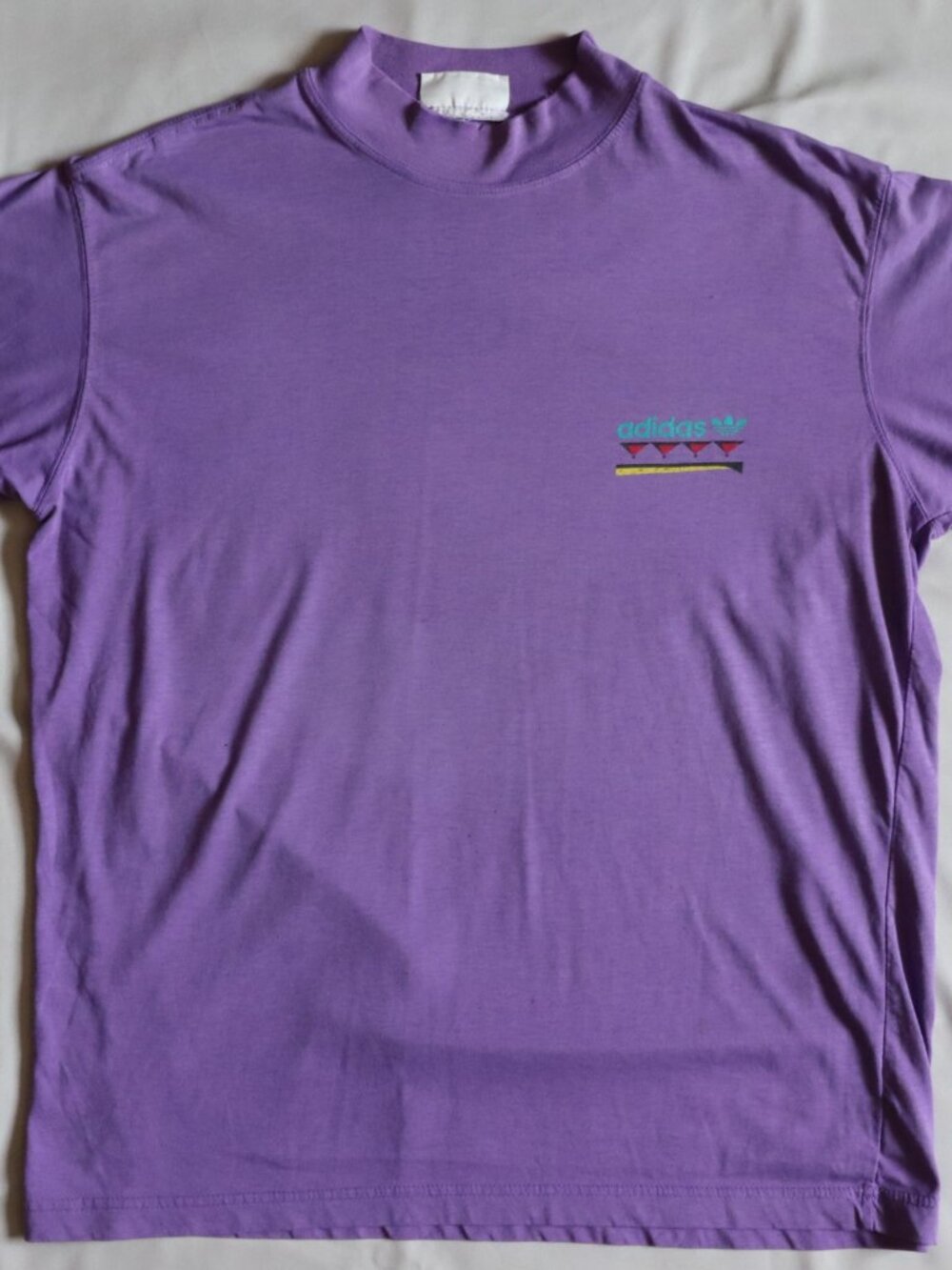 *USED* Vintage 90s Adidas Purple Athletic Tee Size M -